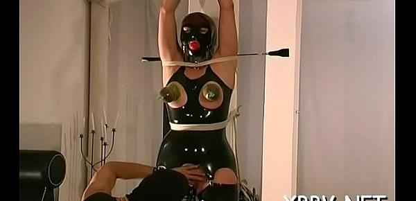  Breathtaking scenes of harsh bdsm for a busty non-professional chick